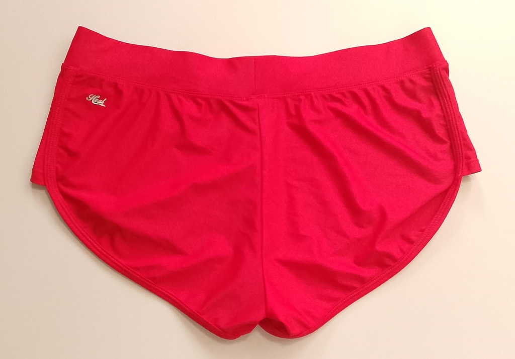 Short Mujer Licra de Baño Gris con Estampado Floral en la Parte Trasera ATHLETA. Talla XL
