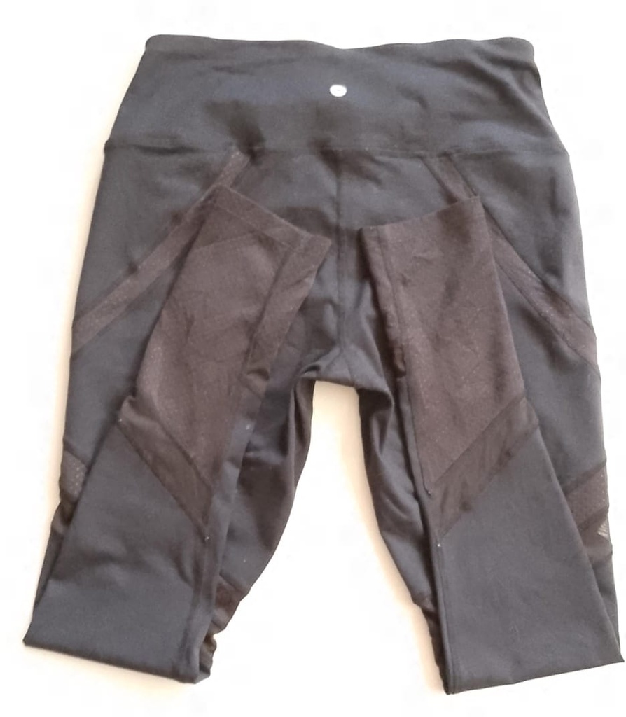 Leggings Mujer Negro Leopardo Gris Oscuro LULULEMON. Talla M