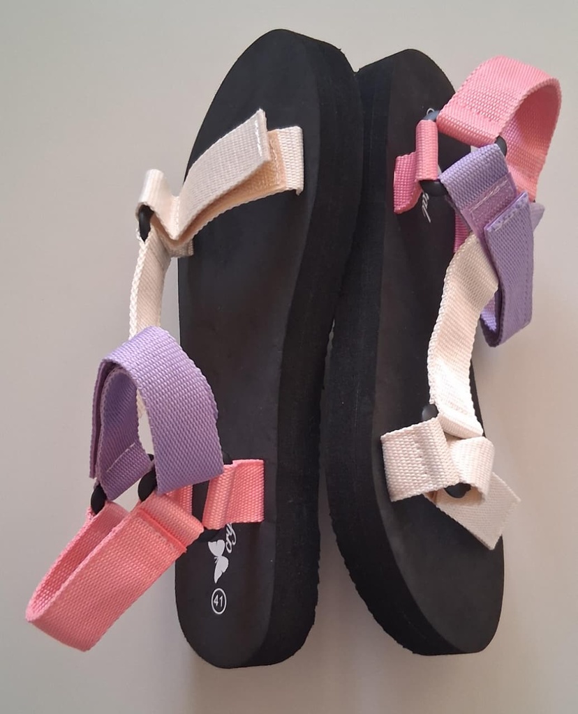 Sandalias Unisex Negras y Grises ADIDAS. TALLA 43