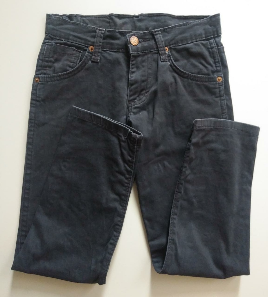 Pantalón Jean Negro Niño OPAL. Talla 8 años