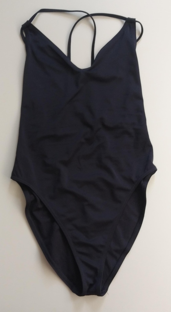 Traje de Baño Mujer Negro con Tirantes Cruzados ASOS SWIM. Talla 36