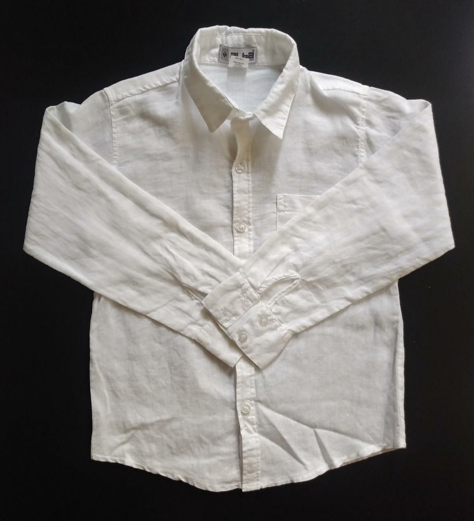 Camisa manga larga online blanca niño