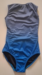 Traje de Baño Mujer Del Gris Claro al Azul Celeste Degradado de Arriba a Abajo LA BELLA. Talla XS